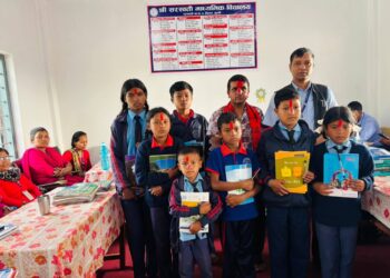 जन्म दिनमा  फजुल खर्च होइन, समाजसेवा : युवा व्यवसायी गणेश भट्टराईद्वारा विद्यालय र स्वास्थ्य संस्थालाई सहयोग